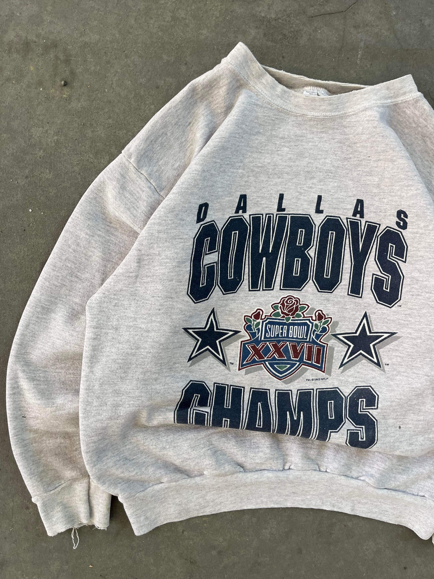 (S) 1993 Dallas Cowboys SB Champs Crewneck