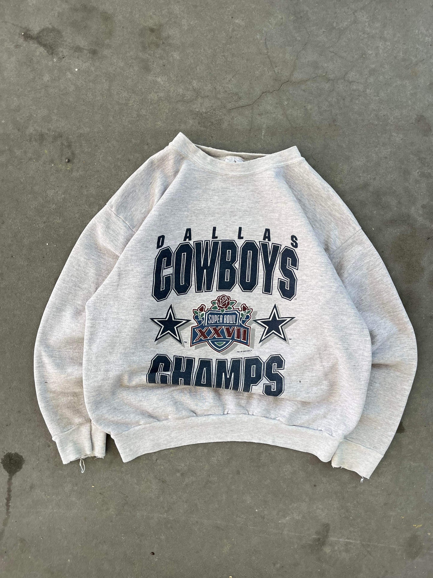 (S) 1993 Dallas Cowboys SB Champs Crewneck