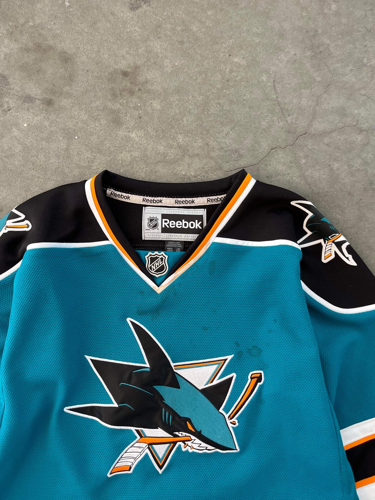 (M) Reebok SJ Sharks Jersey NHL
