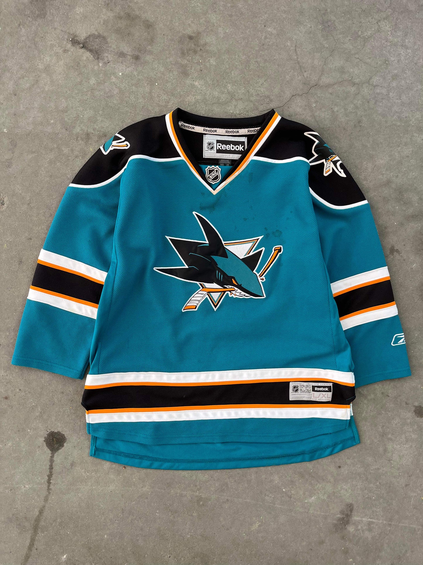 (M) Reebok SJ Sharks Jersey NHL