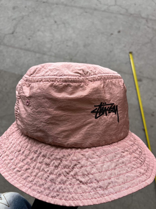 (OSFA) Stussy Pink Bucket Hat