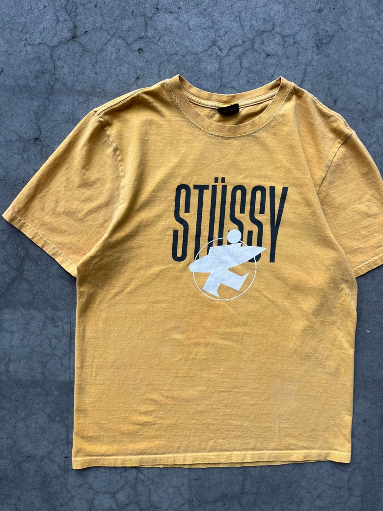 (M/L) Stussy Yellow Surf Tee