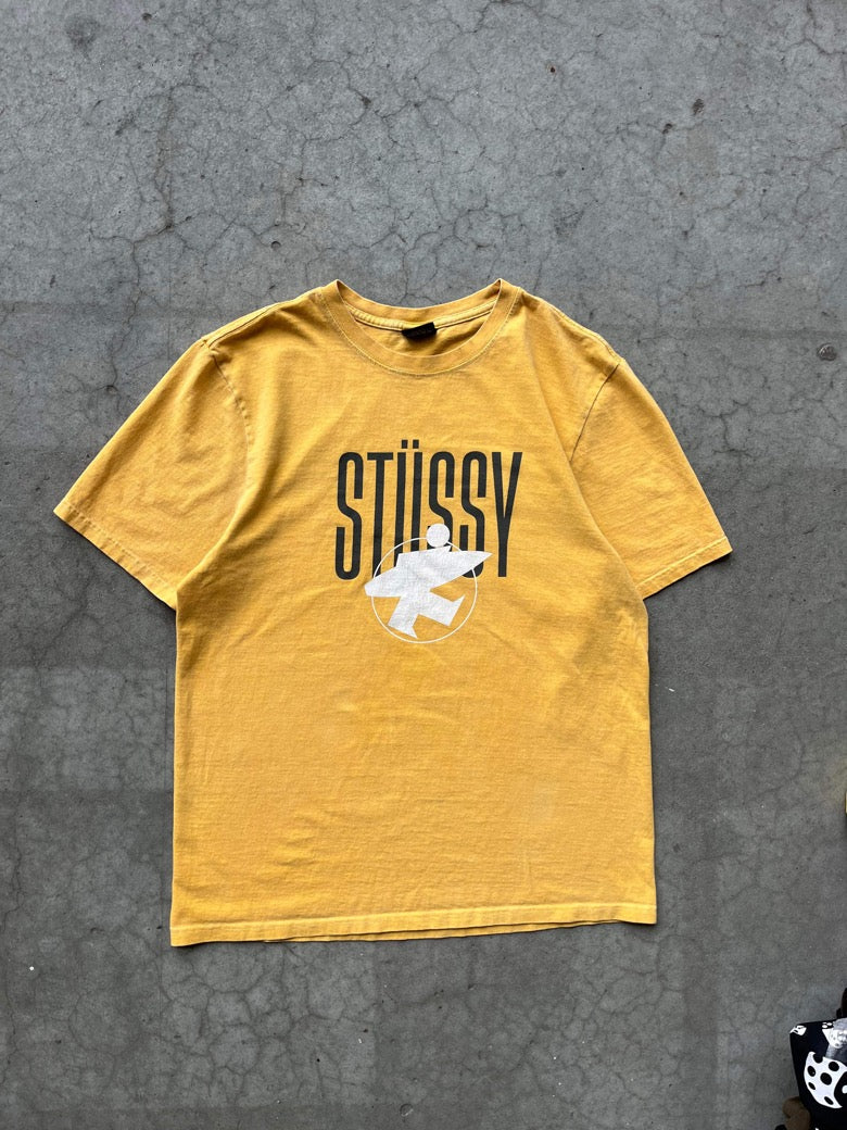 (M/L) Stussy Yellow Surf Tee