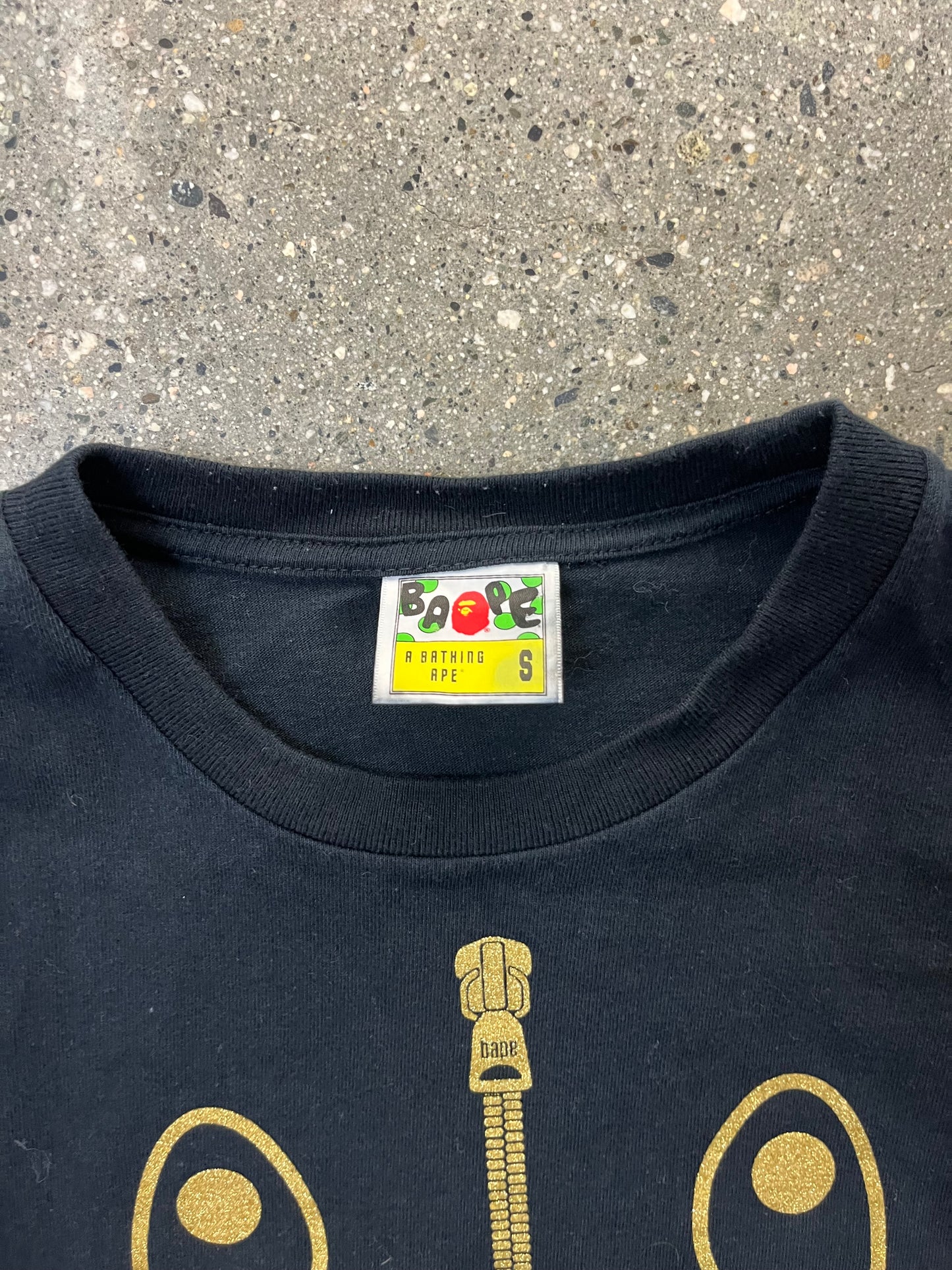 (S) Bape Shark Gold Tee
